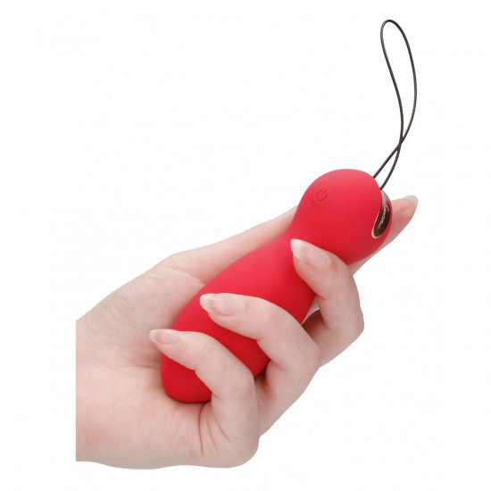 Elegance Purity Vibrerend Eitje + Stimulator Rood