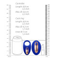 Elegance Poise Vibrerende Cockring + Stimulator Blauw