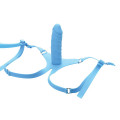 Adam & Eve Siliconen Strap-On Set Blauw