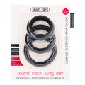 Round Cockring Set Zwart