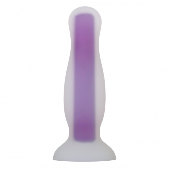 Evolved Luminous Glow In The Dark Buttplug Medium Paars