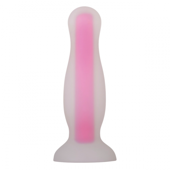 Evolved Luminous Glow In The Dark Buttplug Small Roze