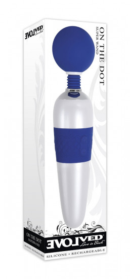 Evolved On The Dot Massage Vibrator Blauw/Wit