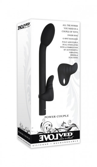 Evolved Power Couple Vibrator Zwart