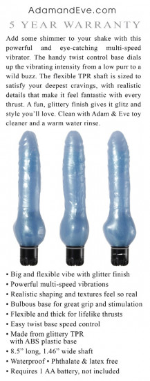 Adam & Eve Blue Dolphin Vibe Vibrator Blauw