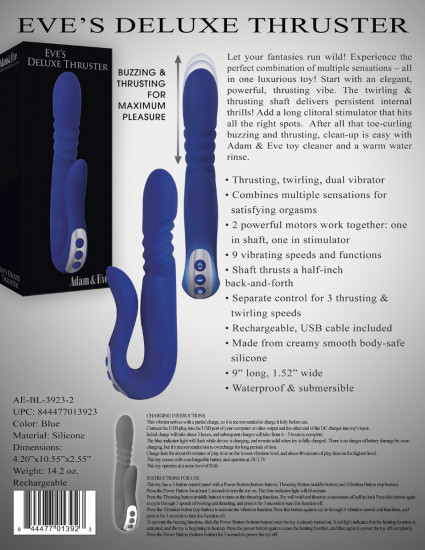 Adam & Eve Eve's Deluxe Thruster Rabbit Vibrator Paars