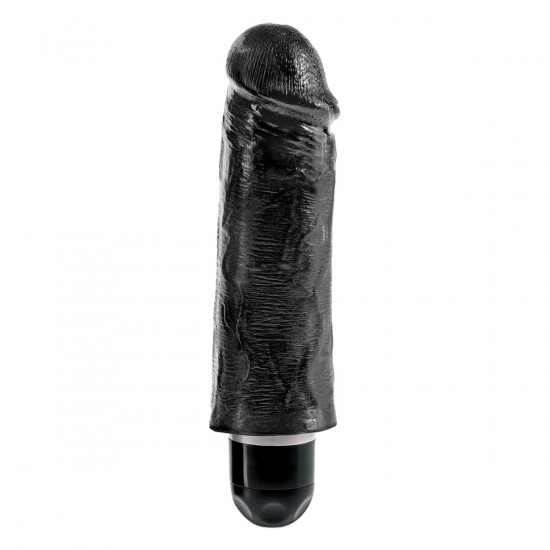 King Cock 5 Inch Vibrating Stiffy Zwart