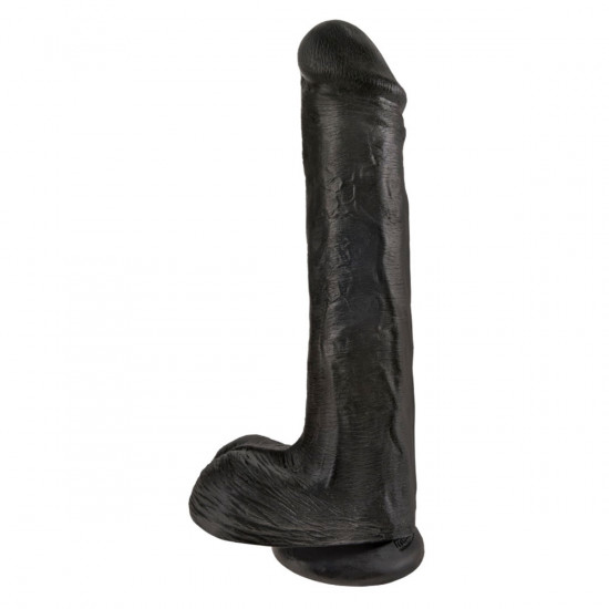 King Cock 13 Inch Cock with Balls Dildo Zwart