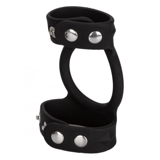 Tri-Snap C & B Cage Cockring Zwart