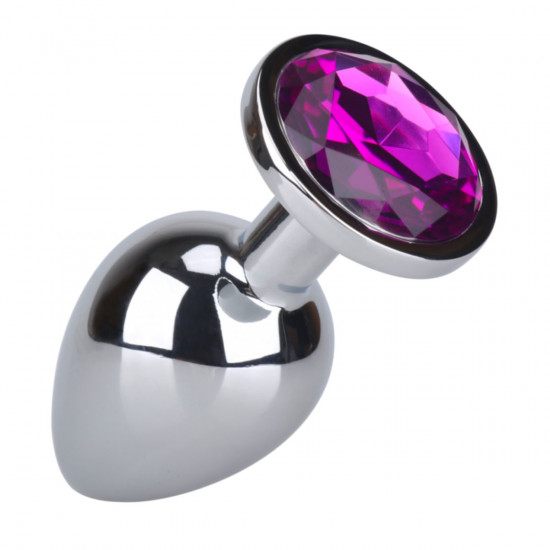 Ohh! Anal Plug Medium Zilver/Paars