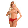 Daring Intimates Ella Crotchless Slip Rood S/M