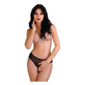 Daring Intimates Alexa Crotchless Slip Zwart S/M