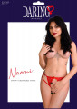 Daring Intimates Naomi Crotchless Slip Rood S/M
