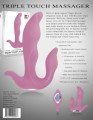 Adam & Eve Triple Touch Massager Vibrator Licht Roze