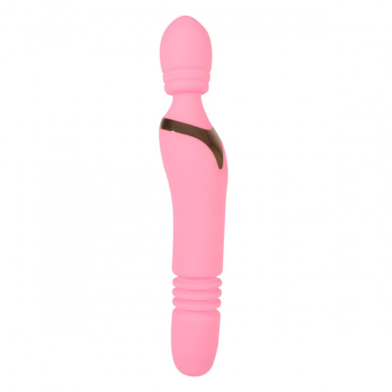 Ohh! Deluxe Lucy Thrusting Wand Vibrator Licht Roze