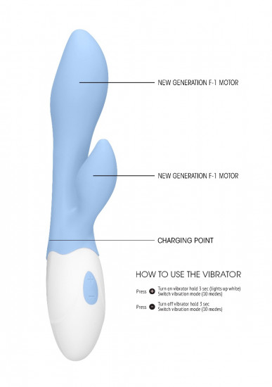 Loveline Sunset G-Spot Vibrator Lichtblauw