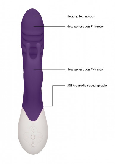 Ignite Verwarmende Rabbit Vibrator Paars
