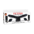 Fetish Fantasy Inflatable Vibrating Double Delight Dildo Zwart