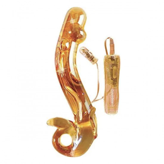 Icicles No. 35 Glazen Vibrator Oranje