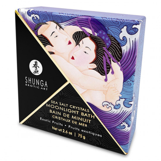 Shunga Moonlight Bath Exotic Fruits Sea Salt Crystals 75g
