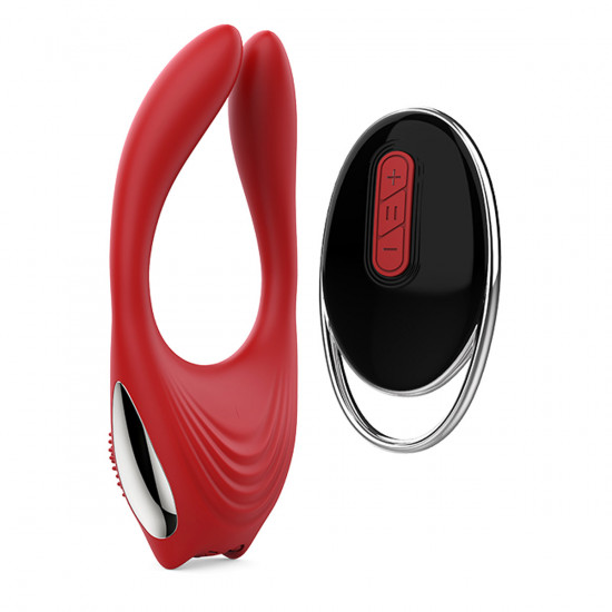 Red Revolution Eros Koppel Vibrator Rood